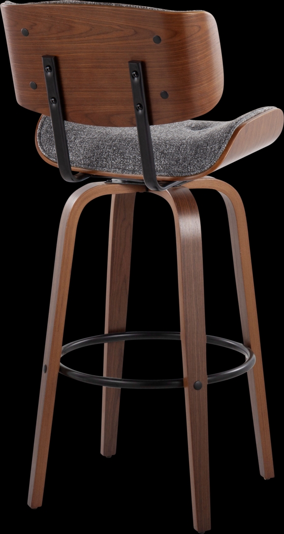 Tesshire II Gray Swivel Barstool, Set of 2 - Thumbnail - Image 8