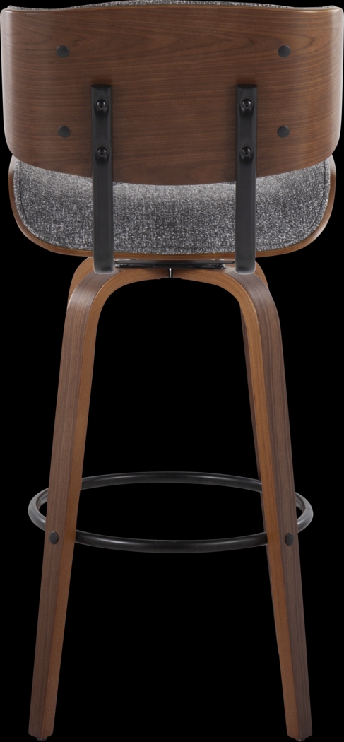 Tesshire II Gray Swivel Barstool, Set of 2 - Thumbnail - Image 9