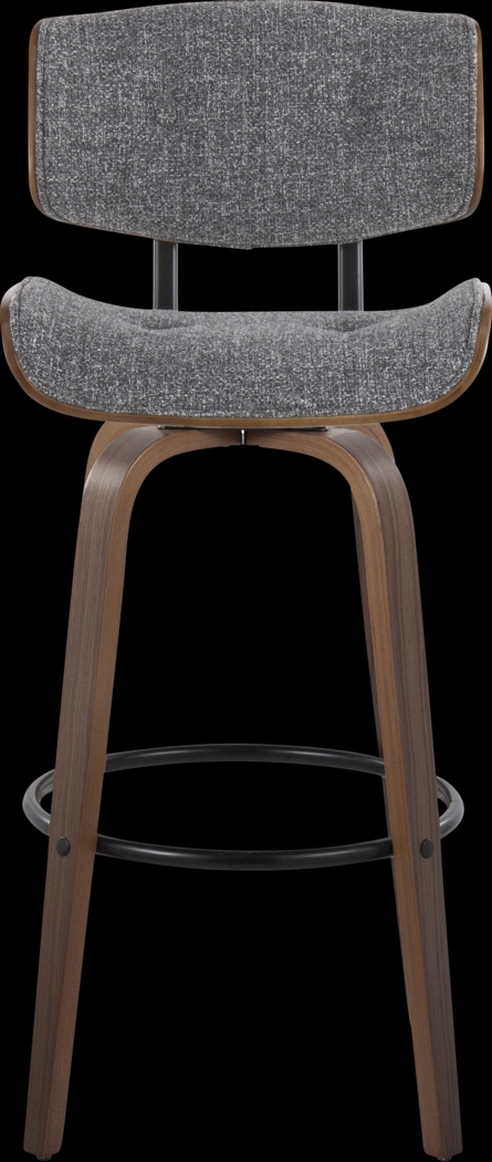 Tesshire II Gray Swivel Barstool, Set of 2 - Thumbnail - Image 10