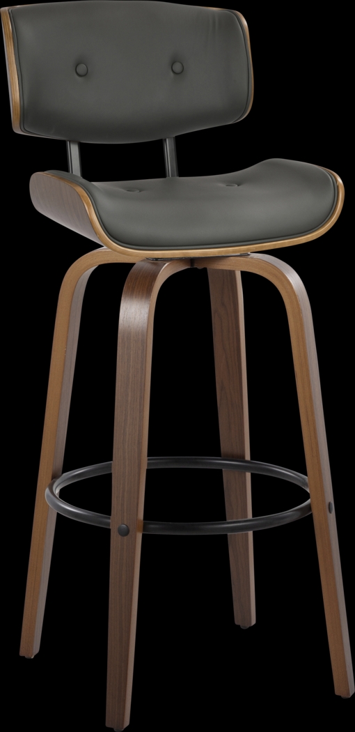 Tesshire II Charcoal Swivel Barstool, Set of 2 - Thumbnail - Image 6