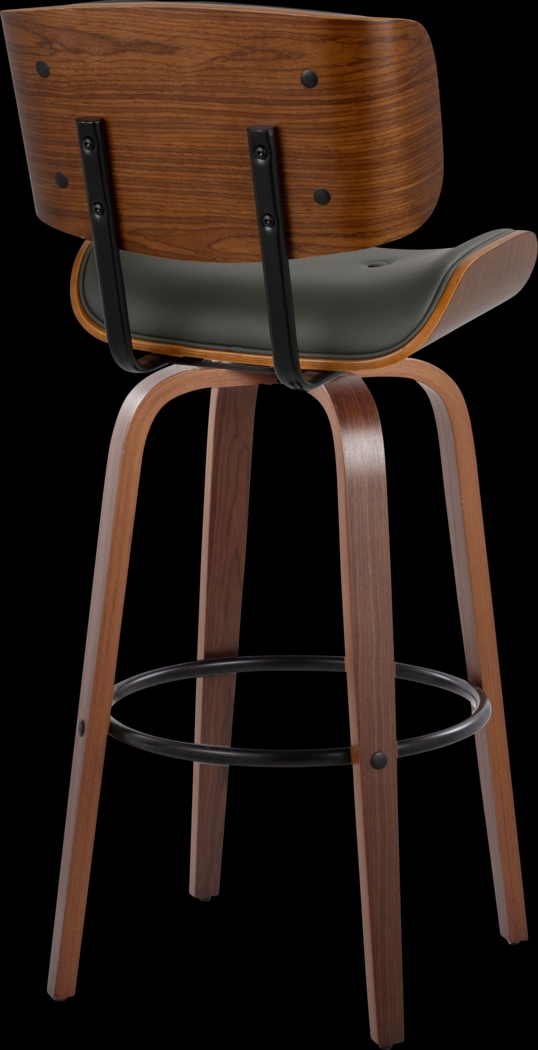 Tesshire II Charcoal Swivel Barstool, Set of 2 - Thumbnail - Image 9