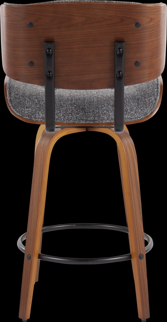 Tesshire II Gray Swivel Counter Height Stool, Set of 2 - Thumbnail - Image 7