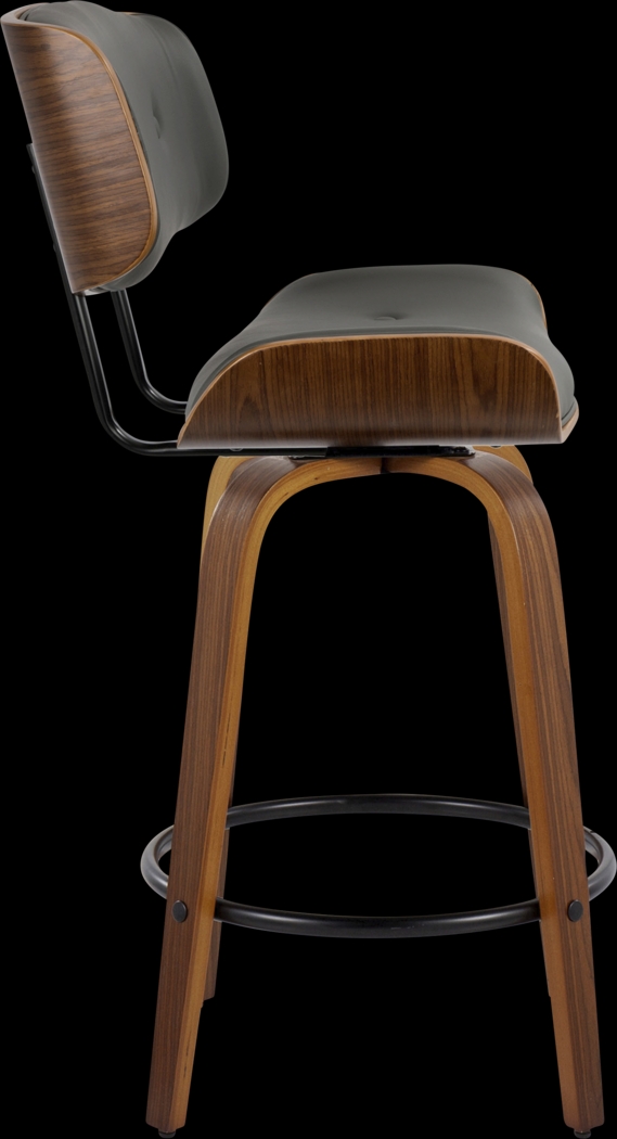 Tesshire II Gray Swivel Counter Height Stool, Set of 2 - Thumbnail - Image 5