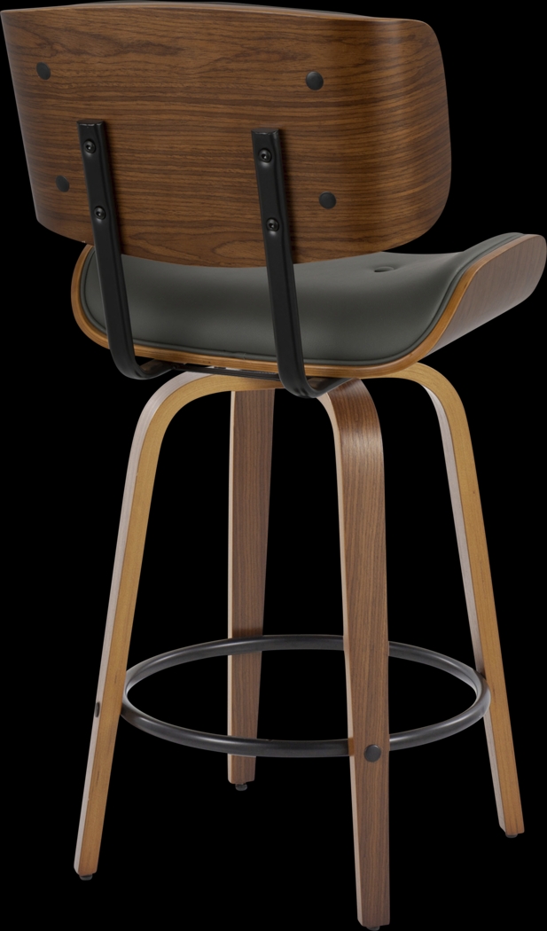 Tesshire II Gray Swivel Counter Height Stool, Set of 2 - Thumbnail - Image 6