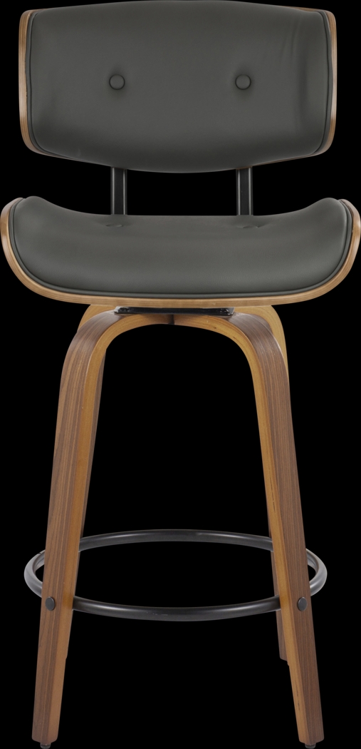 Tesshire II Gray Swivel Counter Height Stool, Set of 2 - Thumbnail - Image 8