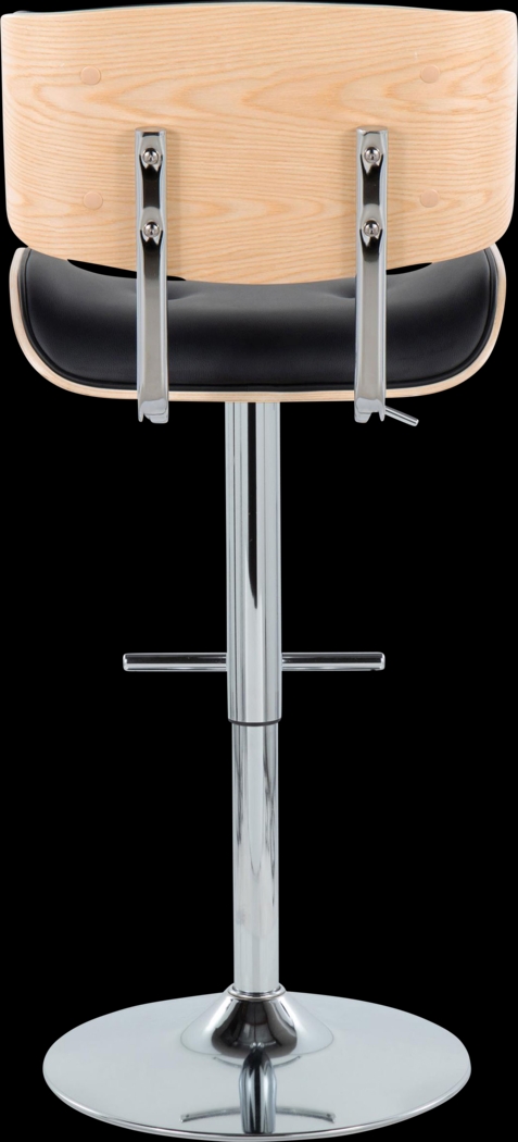 Tesshire III Black Adjustable Barstool, Set of 2 - Thumbnail - Image 7