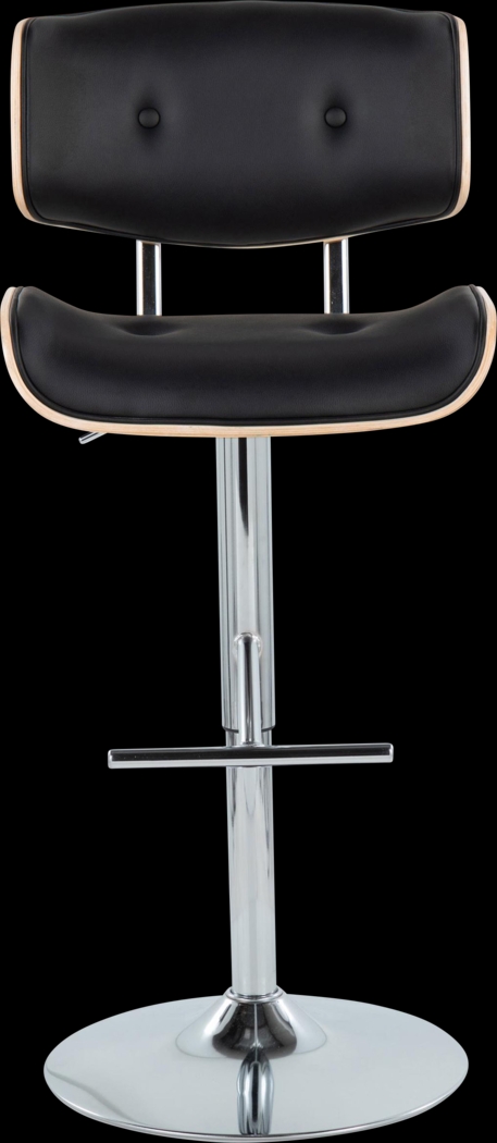 Tesshire III Black Adjustable Barstool, Set of 2 - Thumbnail - Image 8