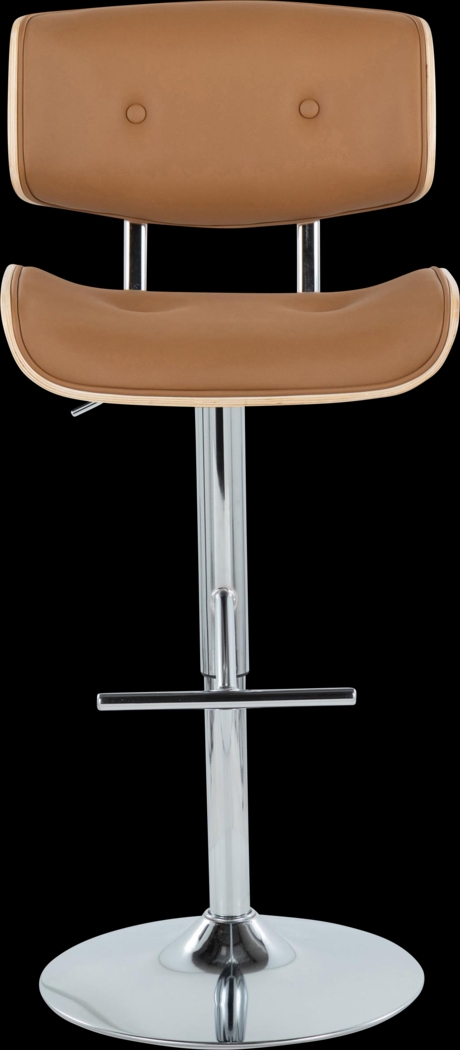 Tesshire III Camel Adjustable Barstool, Set of 2 - Thumbnail - Image 8