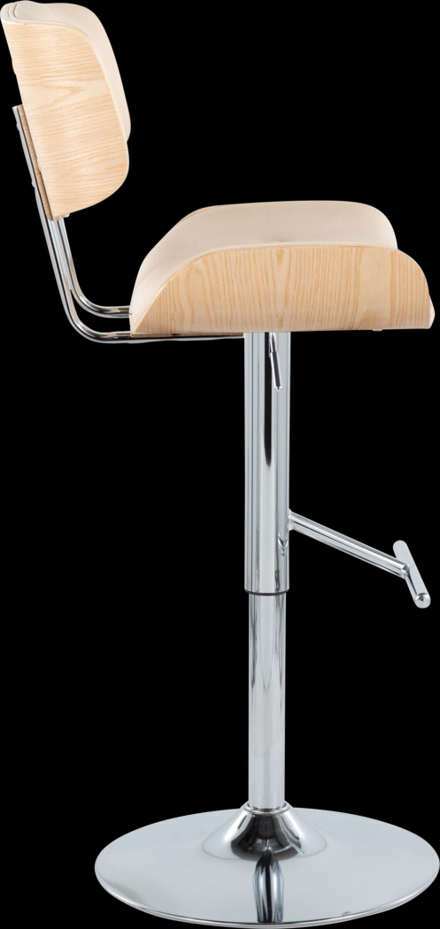 Tesshire III Cream Adjustable Barstool, Set of 2 - Thumbnail - Image 5