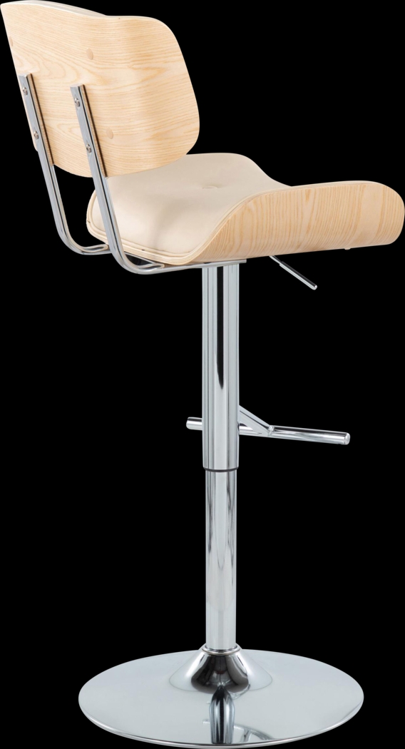 Tesshire III Cream Adjustable Barstool, Set of 2 - Thumbnail - Image 6