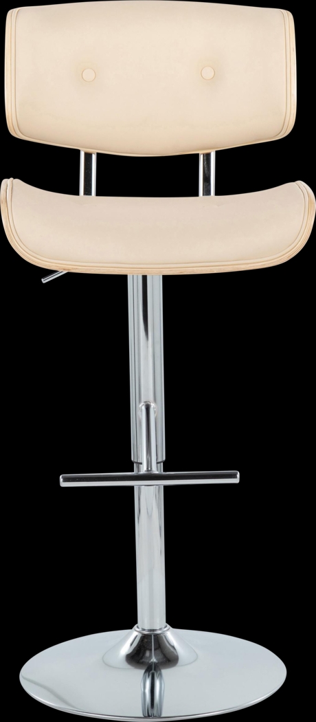 Tesshire III Cream Adjustable Barstool, Set of 2 - Thumbnail - Image 8