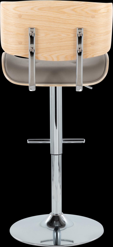 Tesshire III Light Gray Adjustable Barstool, Set of 2 - Thumbnail - Image 7