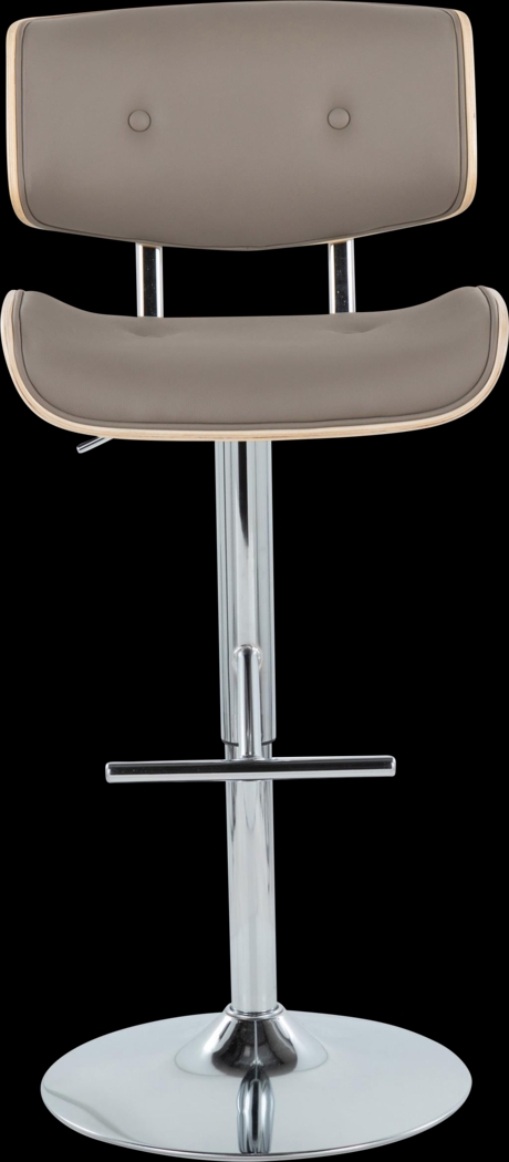 Tesshire III Light Gray Adjustable Barstool, Set of 2 - Thumbnail - Image 8