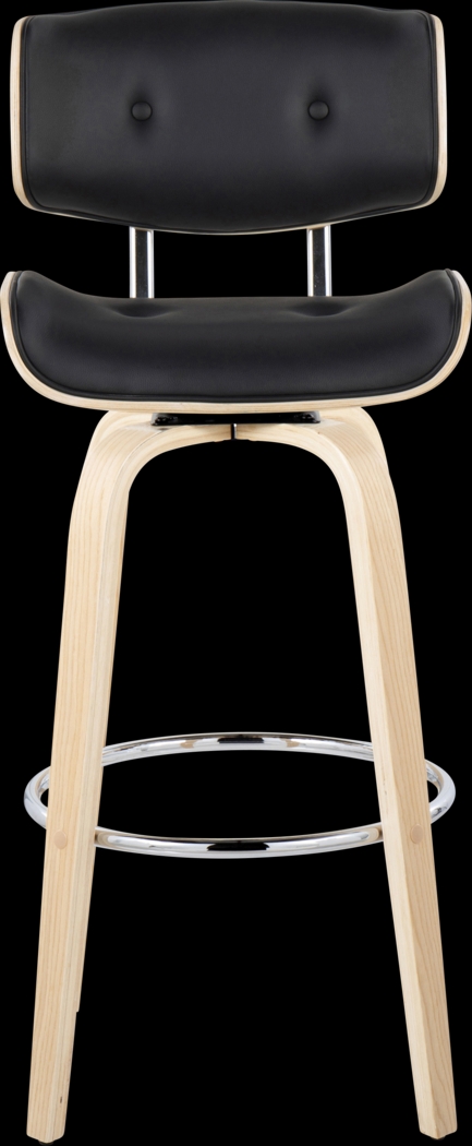 Tesshire IV Black Swivel Barstool, Set of 2 - Thumbnail - Image 10