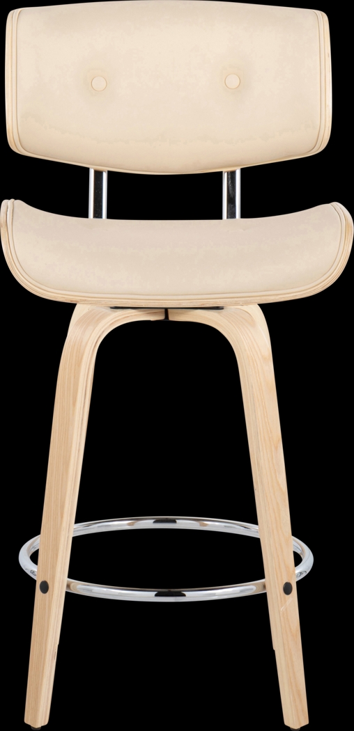 Tesshire IV Cream Swivel Counter Height Stool, Set of 2 - Thumbnail - Image 8