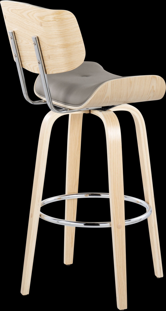 Tesshire IV Light Gray Swivel Barstool, Set of 2 - Thumbnail - Image 8