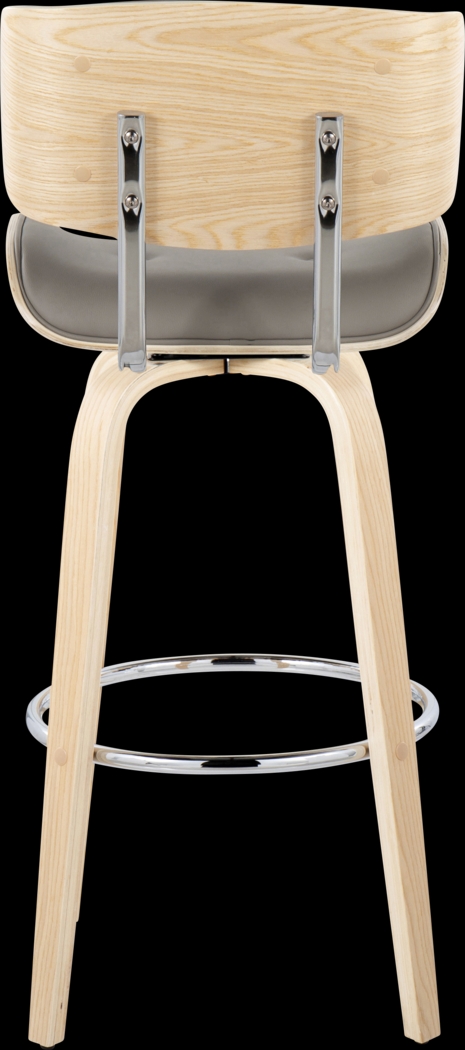Tesshire IV Light Gray Swivel Barstool, Set of 2 - Thumbnail - Image 9