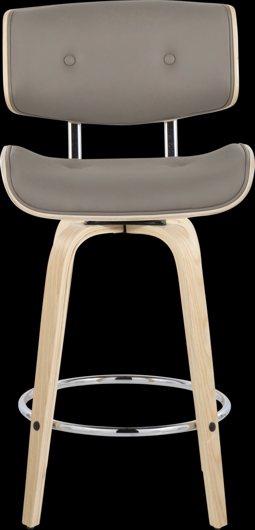 Tesshire IV Light Gray Swivel Counter Height Stool, Set of 2 - Thumbnail - Image 8