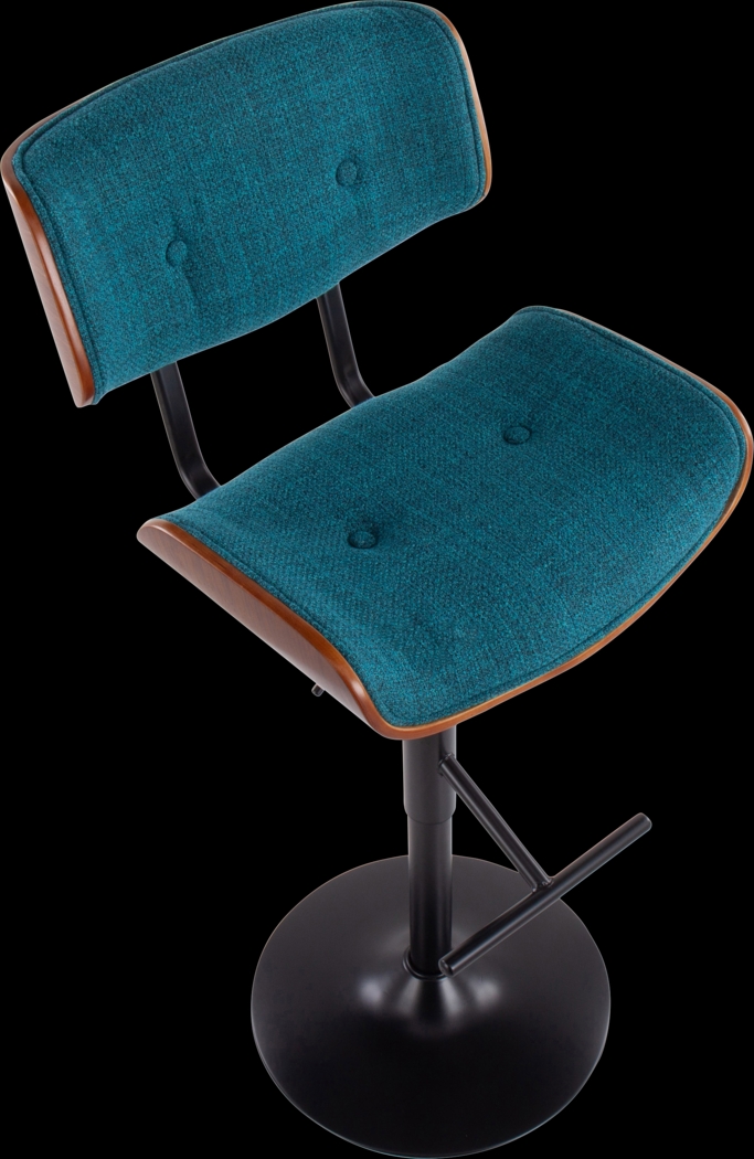 Tesshire Teal Adjustable Barstool, Set of 2 - Thumbnail - Image 7