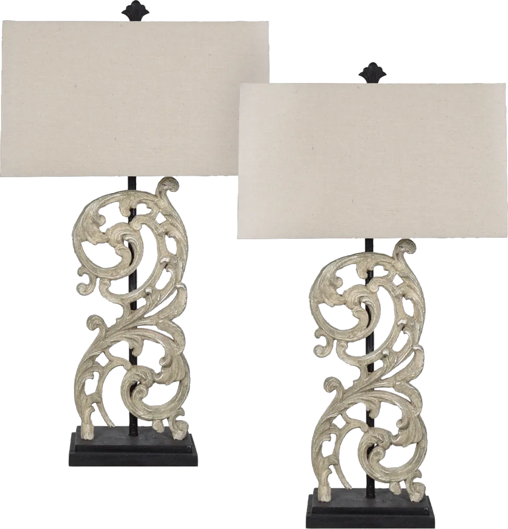 Tettenhall White Set of 2 Lamps - Thumbnail - Image 1