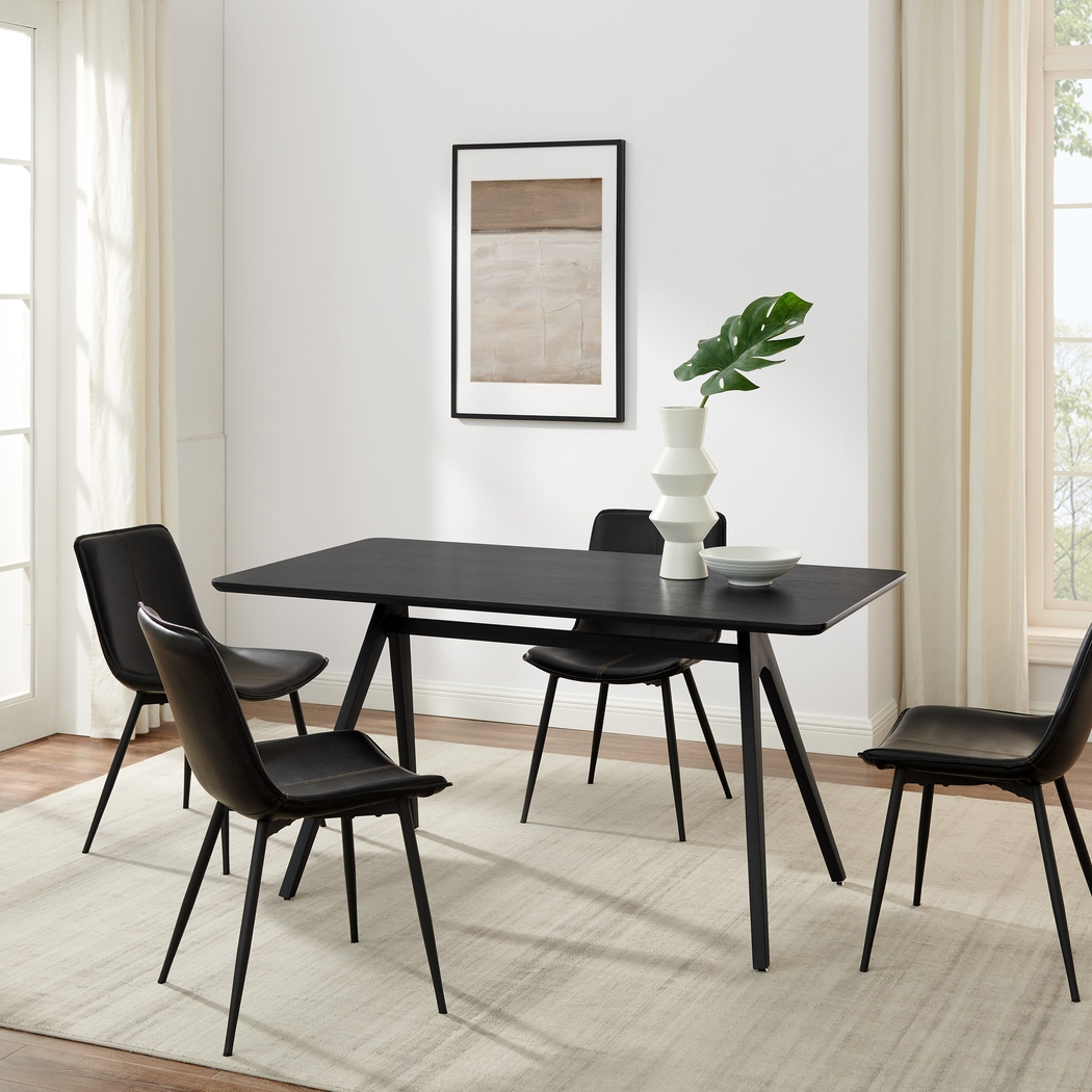 Tetter Black Dining Table - Thumbnail - Image 2