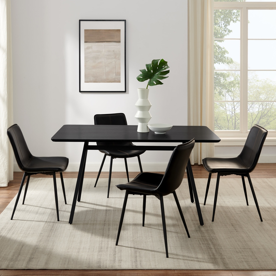 Tetter Black Dining Table - Thumbnail - Image 5