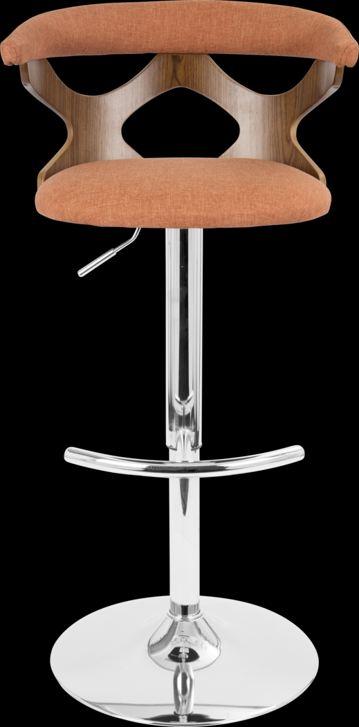 Teurville Orange Adjustable Barstool, Set of 2 - Thumbnail - Image 6