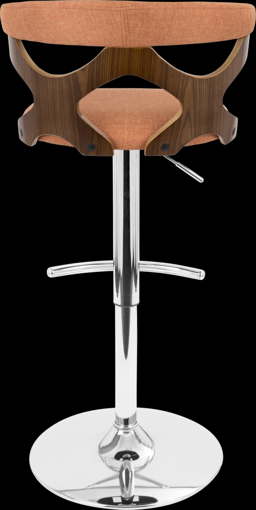 Teurville Orange Adjustable Barstool, Set of 2 - Thumbnail - Image 7