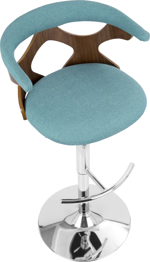 Teurville Teal Adjustable Barstool, Set of 2 - Thumbnail - Image 10