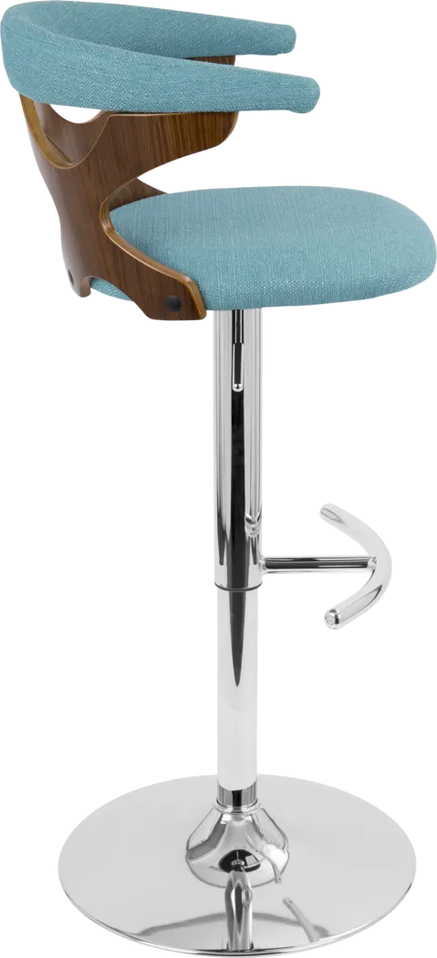 Teurville Teal Adjustable Barstool, Set of 2 - Thumbnail - Image 6