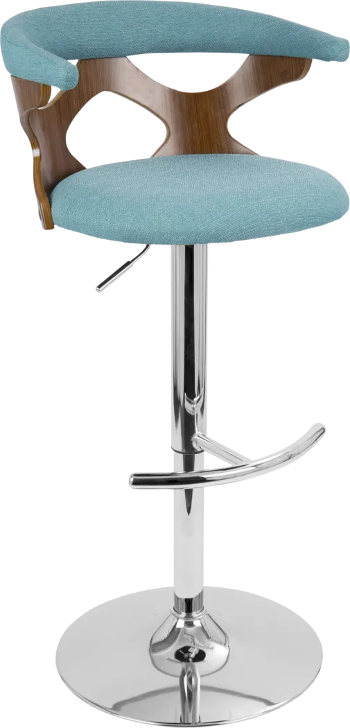 Teurville Teal Adjustable Barstool, Set of 2 - Thumbnail - Image 9