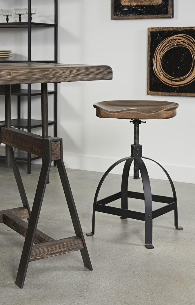 Tex Brown Counter Height Stool - Thumbnail - Image 2