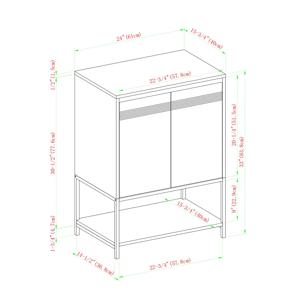Texridge Oak Accent Cabinet - Image 6