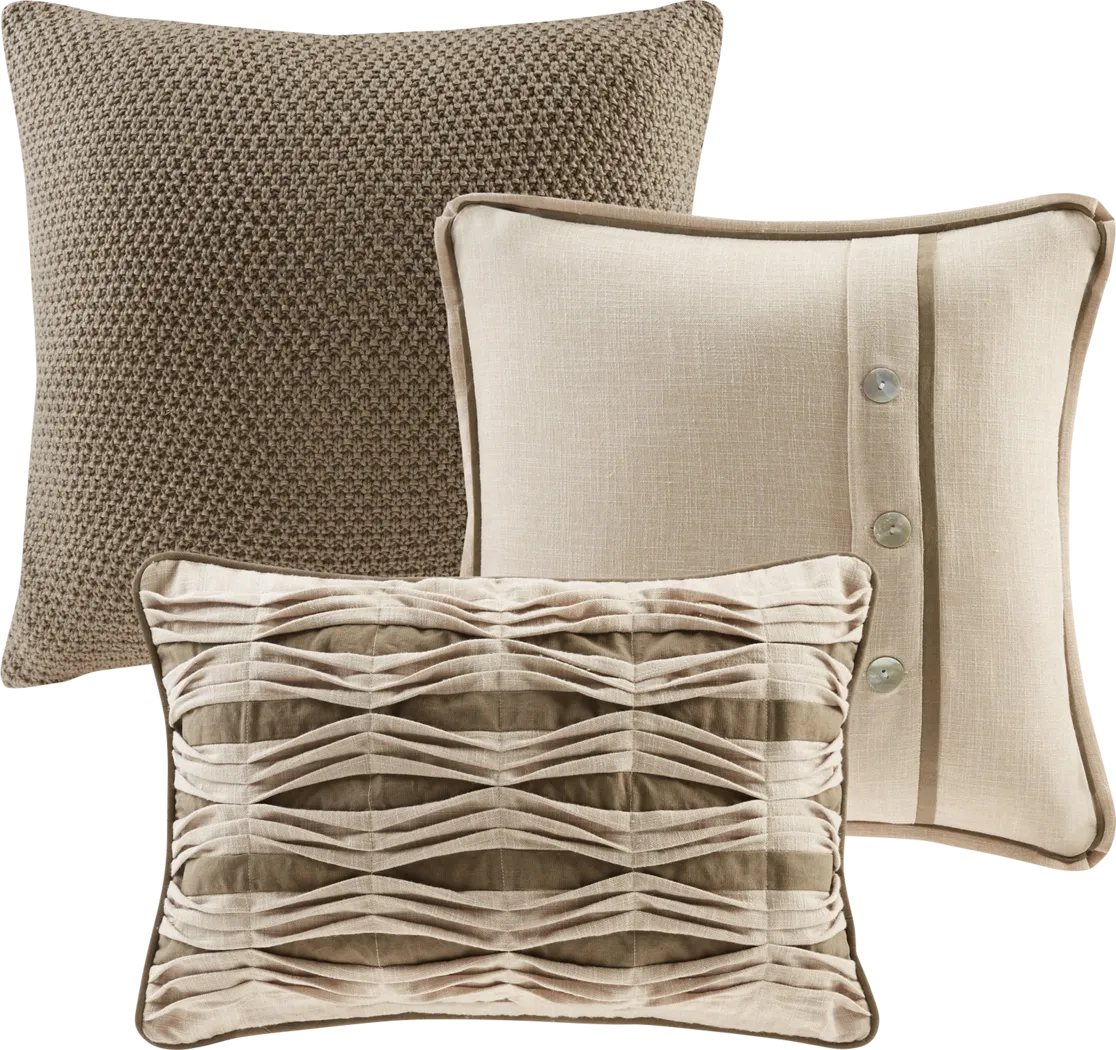 Teyla Linen 9 Pc King Comforter Set - Thumbnail - Image 4