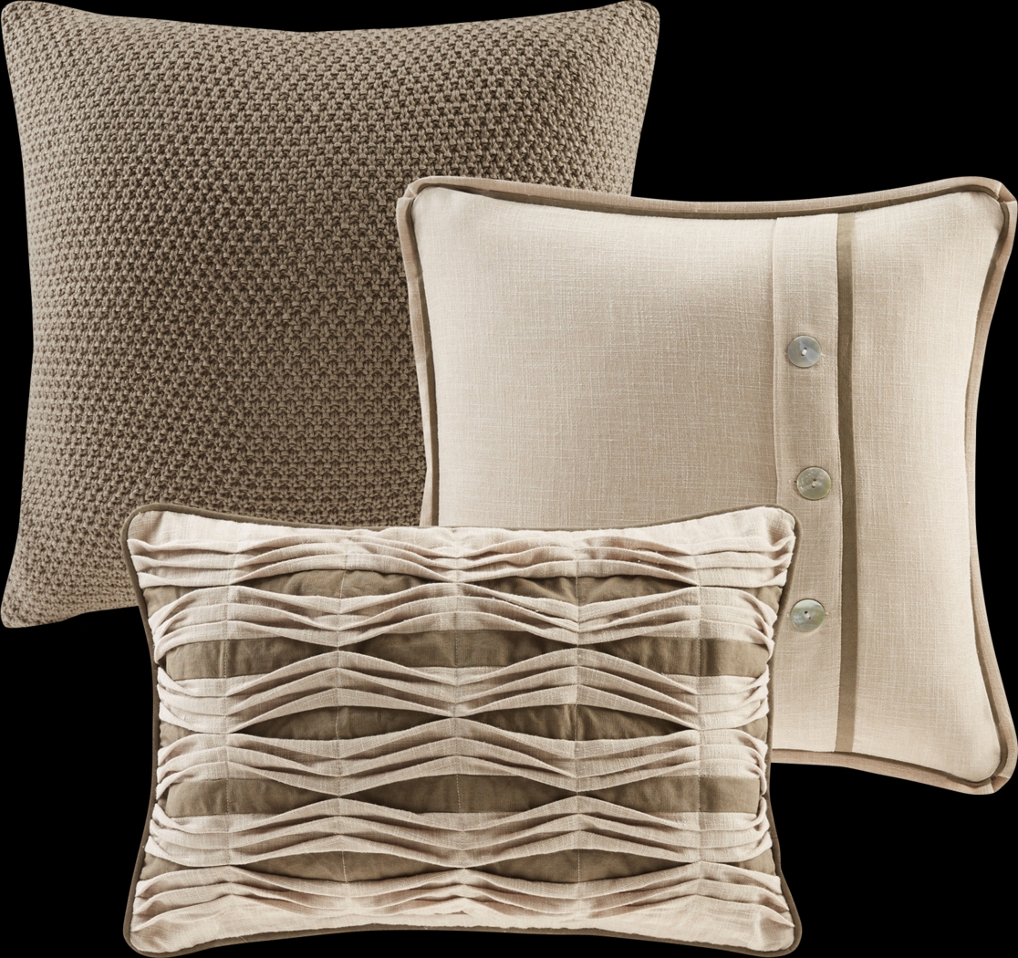 Teyla Linen 9 Pc Queen Comforter Set - Thumbnail - Image 4