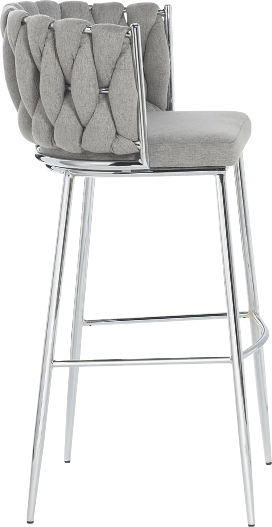 Thabil Gray Barstool - Thumbnail - Image 2