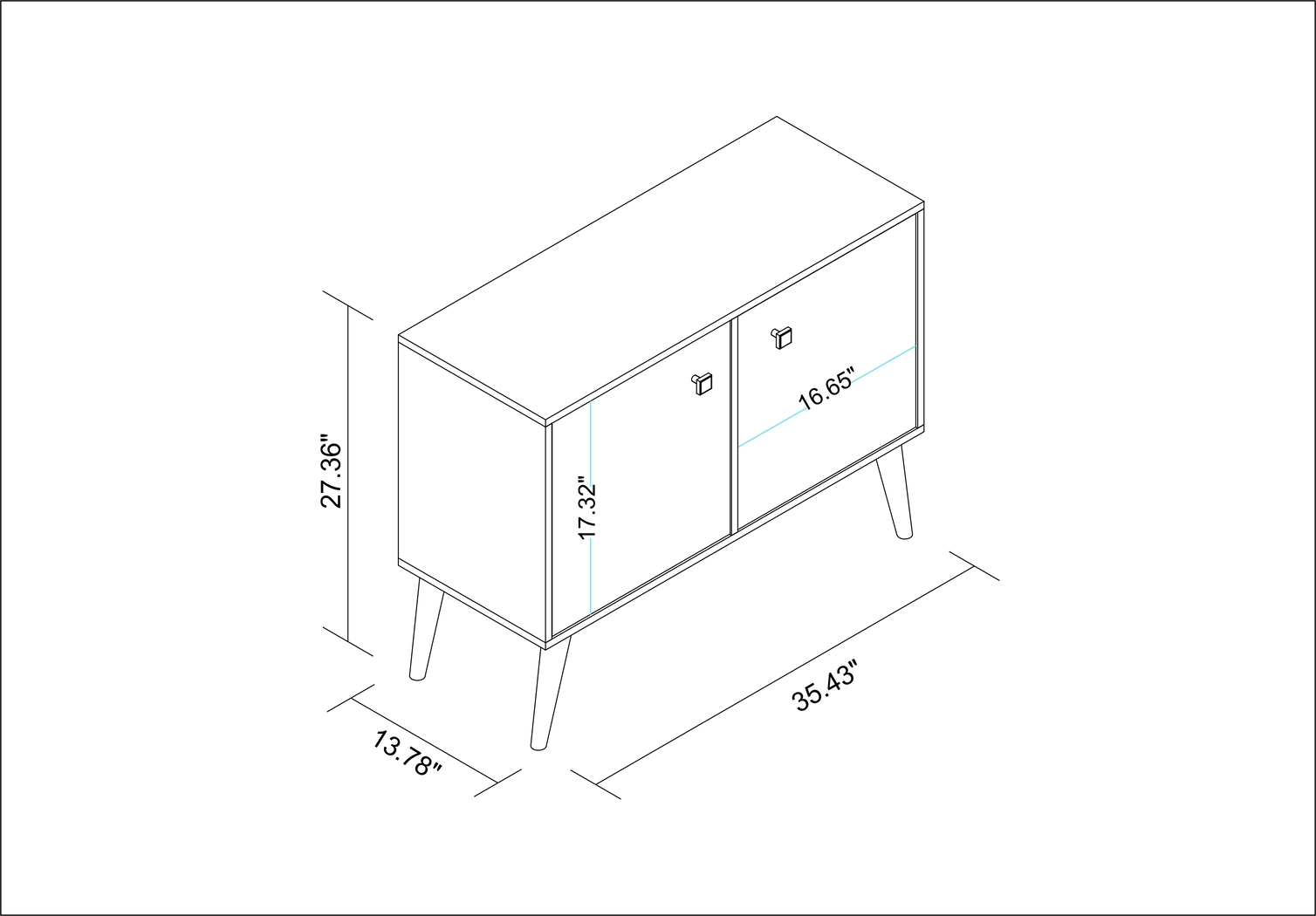 Thacher Yellow Accent Cabinet - Thumbnail - Image 6