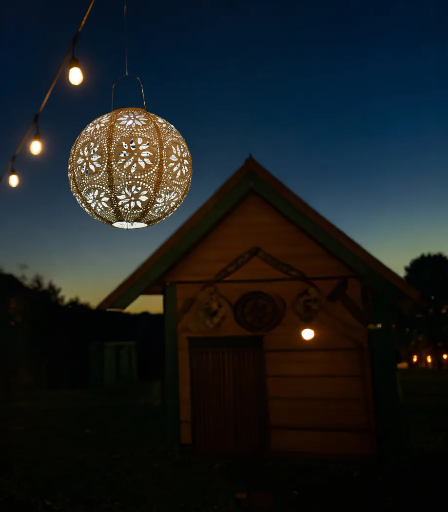 Thalassa Beige Outdoor Solar Lantern - Thumbnail - Image 5