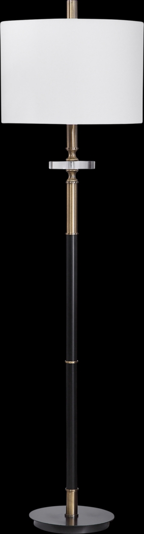 Thalia Loop Black Floor Lamp - Thumbnail - Image 1