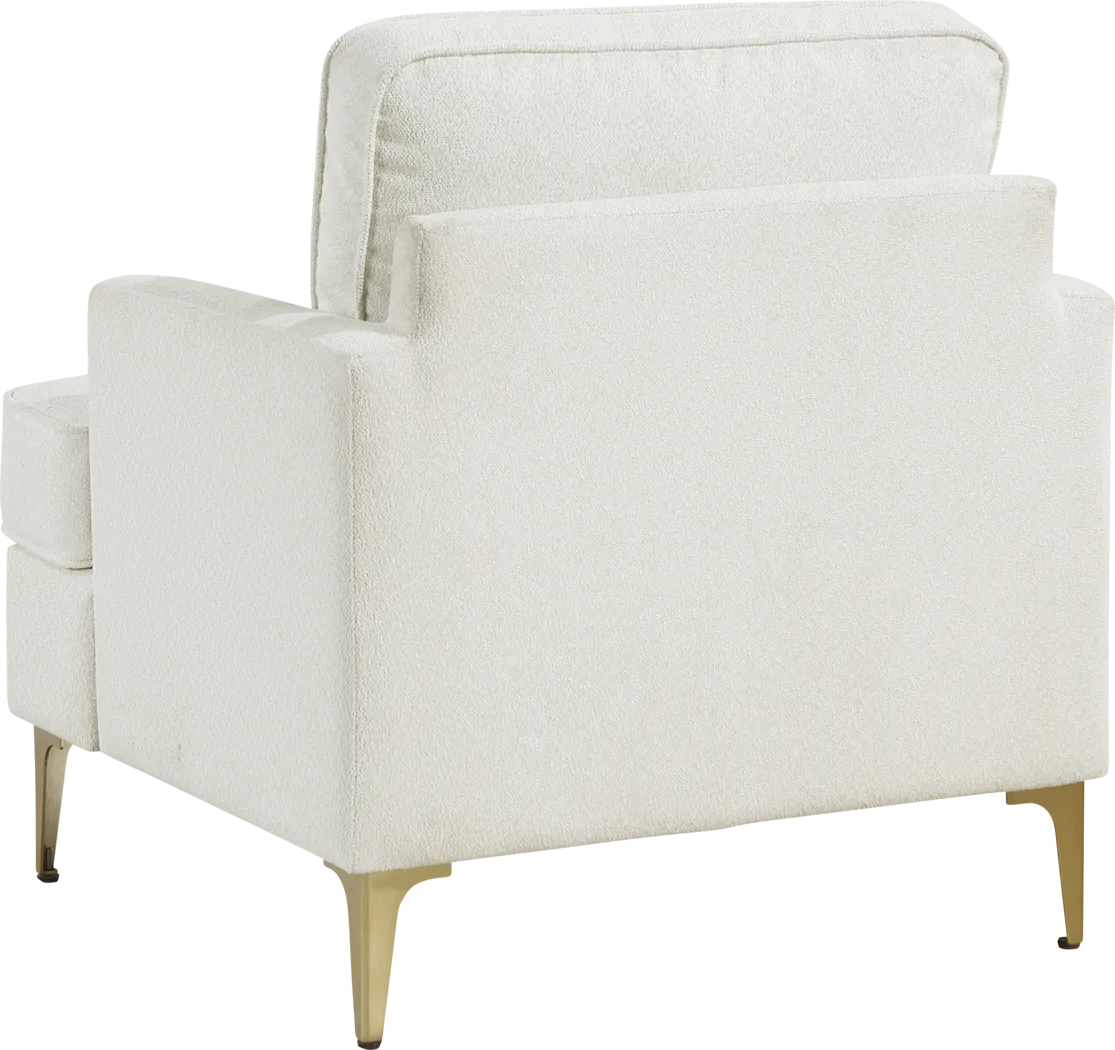 Thalira Beige Accent Chair - Thumbnail - Image 4