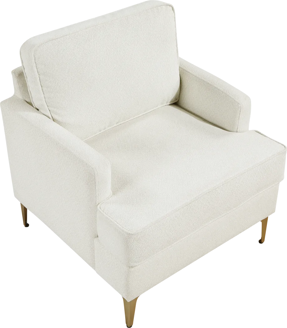 Thalira Beige Accent Chair - Thumbnail - Image 7