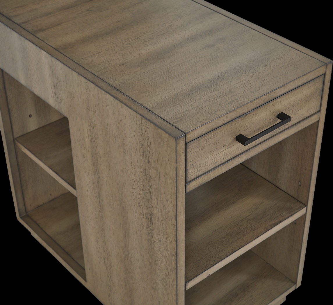 Thanlet Brown Chairside Table - Thumbnail - Image 2