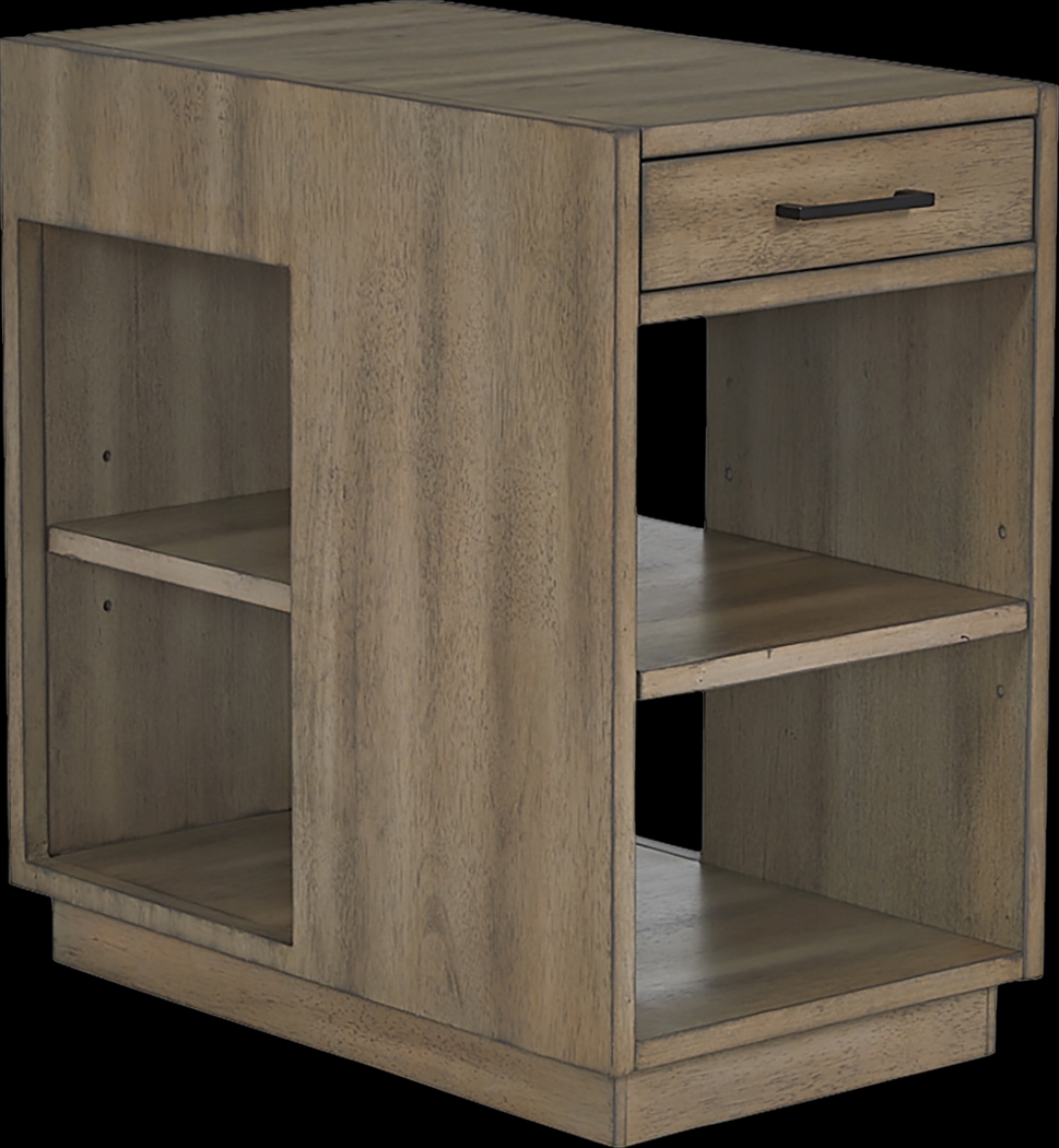 Thanlet Brown Chairside Table - Thumbnail - Image 1