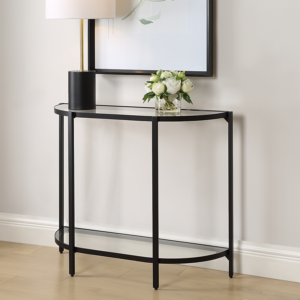 Tharo Black Console Table - Thumbnail - Image 2