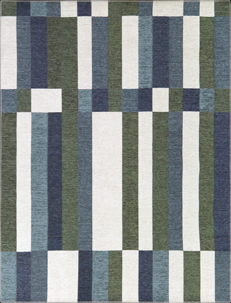 Thath Blue 5'3 x 7' Rug - Thumbnail - Image 1