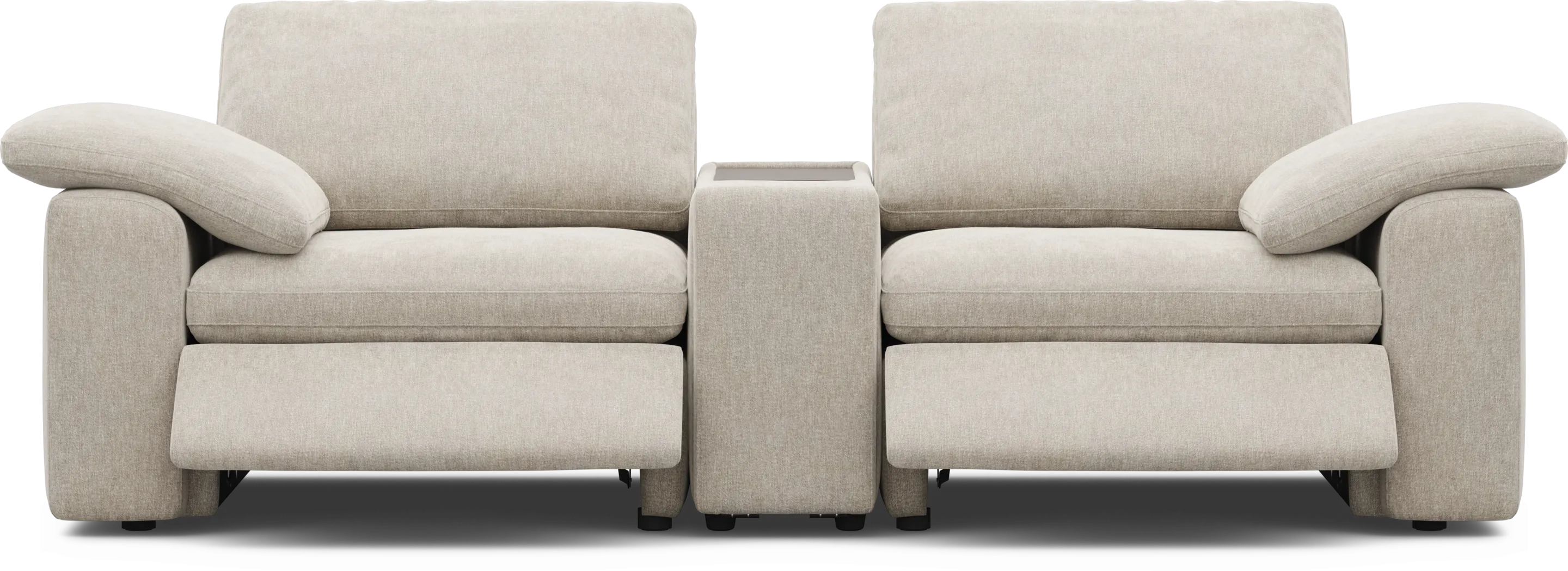 The Flow Gray 3 Pc Dual Power Reclining Sectional - Thumbnail - Image 4