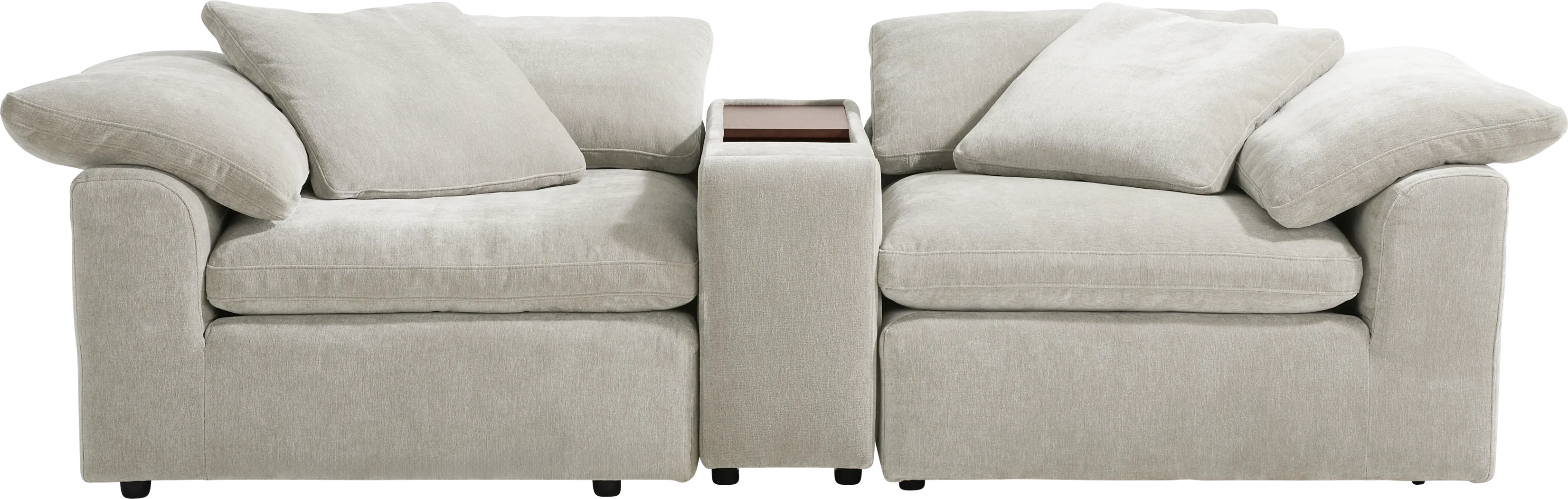 The Flow Gray 3 Pc Sectional - Thumbnail - Image 1