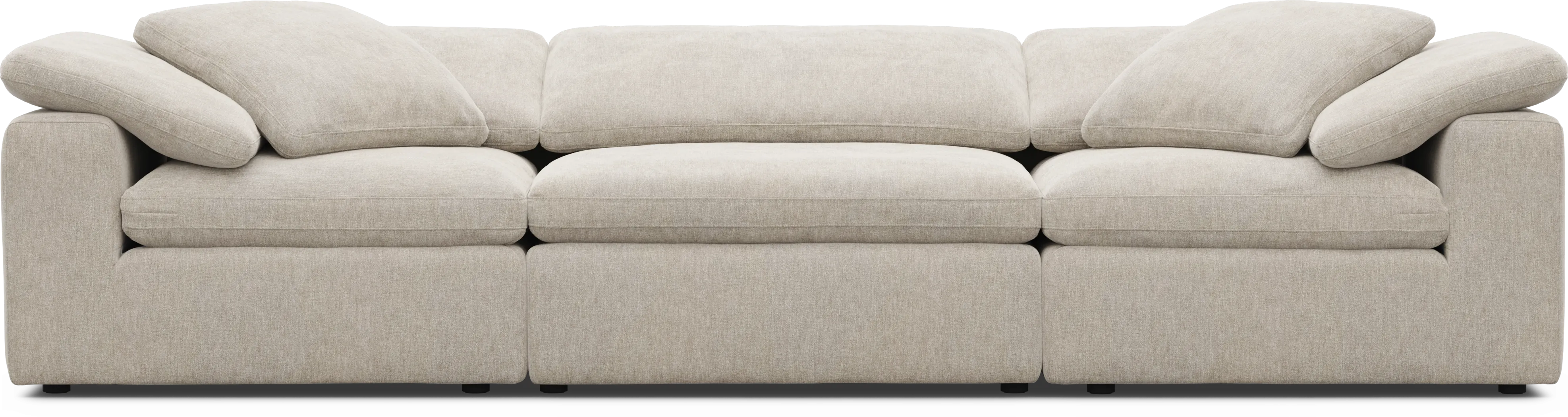 The Flow Gray 3 Pc Sectional - Thumbnail - Image 4