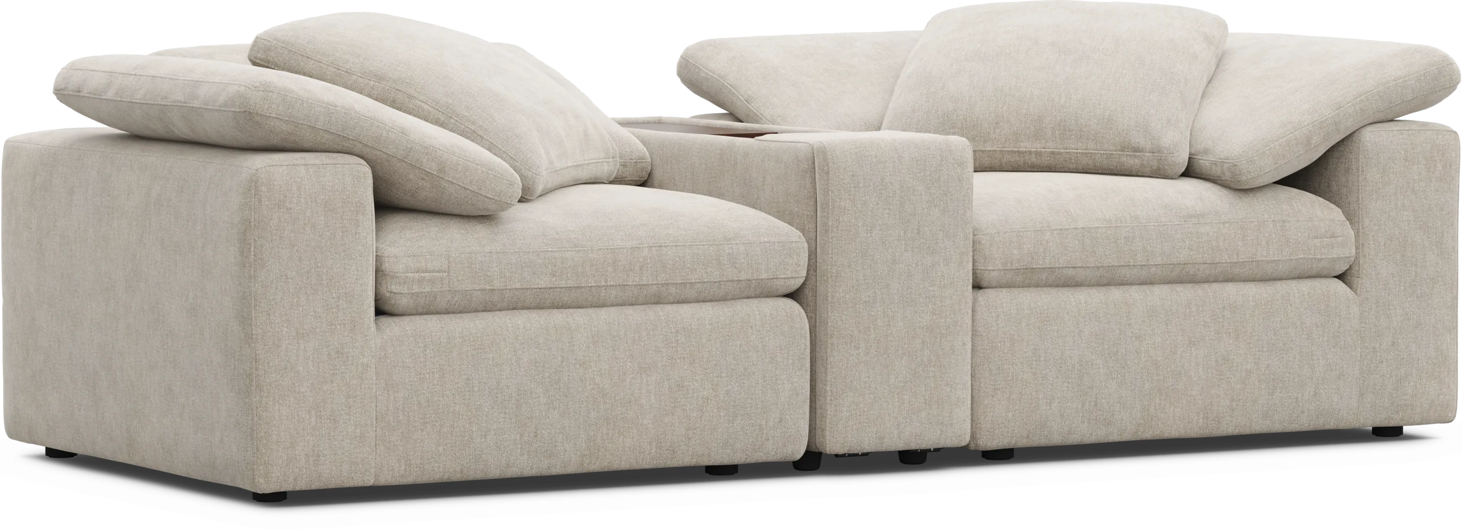 The Flow Gray 3 Pc Sectional - Thumbnail - Image 1