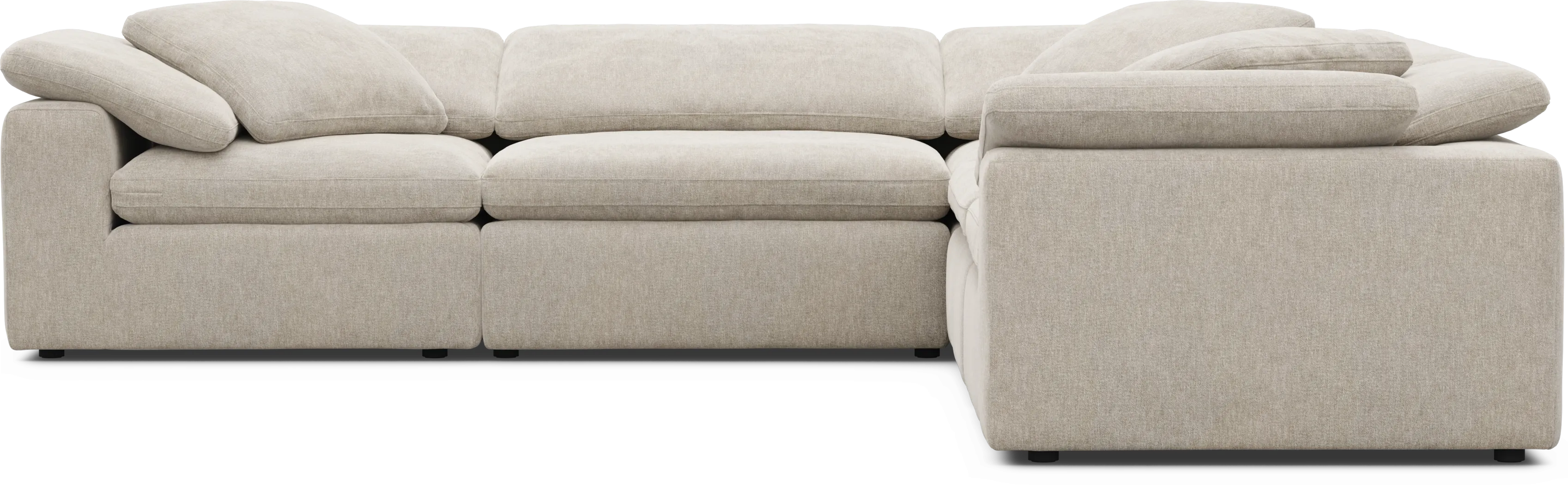 The Flow Gray 5 Pc Sectional - Thumbnail - Image 3